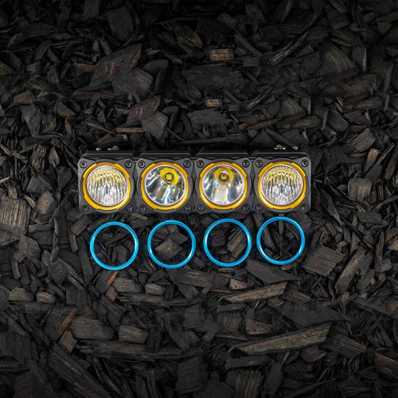 KC HiLiTES FLEX ERA LED Light Bar Bezel Kit for 10in. Segments - Blue 30580 30580 Photo - lifestyle view