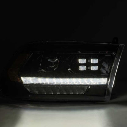 AlphaRex 09-18 Dodge Ram 2500 LUXX LED Proj Headlights Plank Style Black w/Activ Light/DRL 880526 880526 User 2