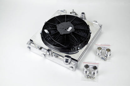 CSF Universal Half Radiator w/ direct fitment for Evo 7/8/9 and 92-00 2858X Photo - out of package