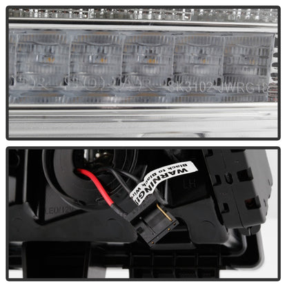 Spyder Jeep Wrangler 2018-2019 (Halogen Model Only) LED Front Bumper Lights - Seq. Signal - Chrome 5086778 5086778 Photo - Unmounted