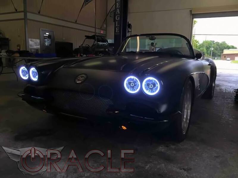 ORACLE Lighting Oracle Pre-Installed Lights 5.75 IN. Sealed Beam - ColorSHIFT Halo 6904-333 6904-333 Photo - lifestyle view