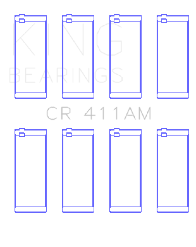 King Engine Bearings VW Ck/Eg/Ep/Fh/Jb/Yj/Yn/Ys/Zf (Size +0.25mm) Connecting Rod Bearing Set CR411AM1.25 CR411AM1.25 Photo - Primary