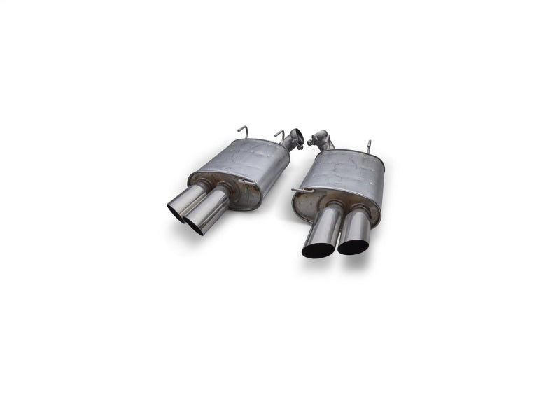 Ford Racing 2013-2014 Mustang GT Axle Back QUAD TIP Mufflers with Rear Lower VALENCE M-5230-MSVTCD M-5230-MSVTCD Photo - Unmounted