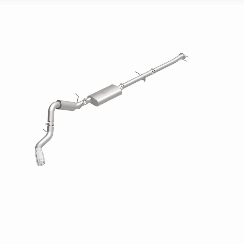 Magnaflow 2022+ GM 2500/3500HD 6.6L Gas Single Passenger Side Rear Exit Cat-Back Exhaust 19524 19524 360 Degree Image Set