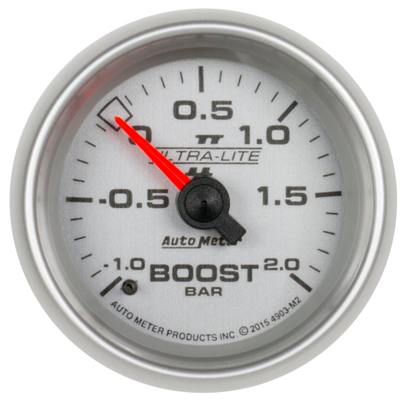 Autometer Ultra-Lite II Gauge Vac/Boost 2 1/16in -1 - +2 Bar Mechanical Ultra-Lite II 4903-M2 4903-M2 Photo - Primary