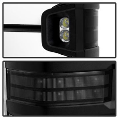 SPYDER xTune Chevy Silverado 14-16 Heated Smoke LED Signal Telescoping Mirrors MIR-CSIL14S-G2-PWH-SM-SET 9936739 9936739 Photo - Unmounted