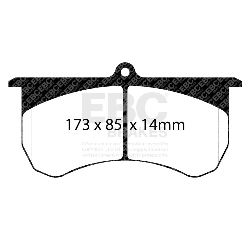EBC 2015+ Am General HMMWV M1152 6.5L TD Bluestuff Front Brake Pads DP5068NDX DP5068NDX Photo - Unmounted