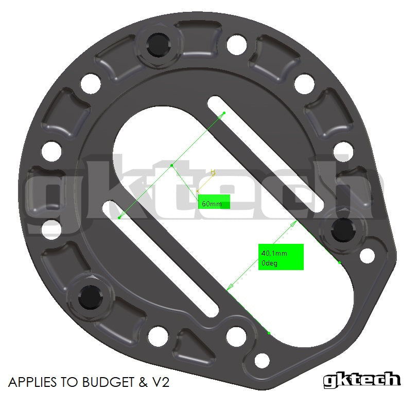 GKTech 240sx offset camber strut tops