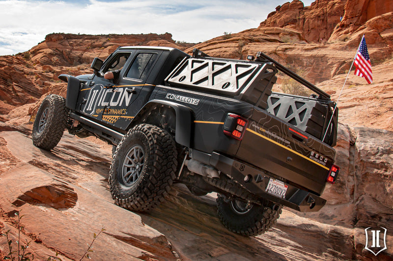 ICON 2020+ Jeep Gladiator JT Pro-Series Rear Bumper 25166 25166 Photo - lifestyle view