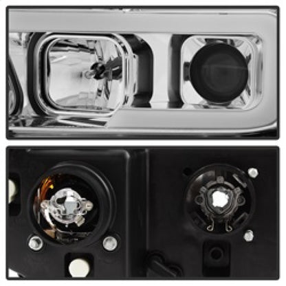 Spyder 07-13 Toyota Tundra V2 Light Bar DRL Projector Headlights - Chrome (PRO-YD-TTU07V2-LB-C) 5084651 5084651 Photo - Unmounted
