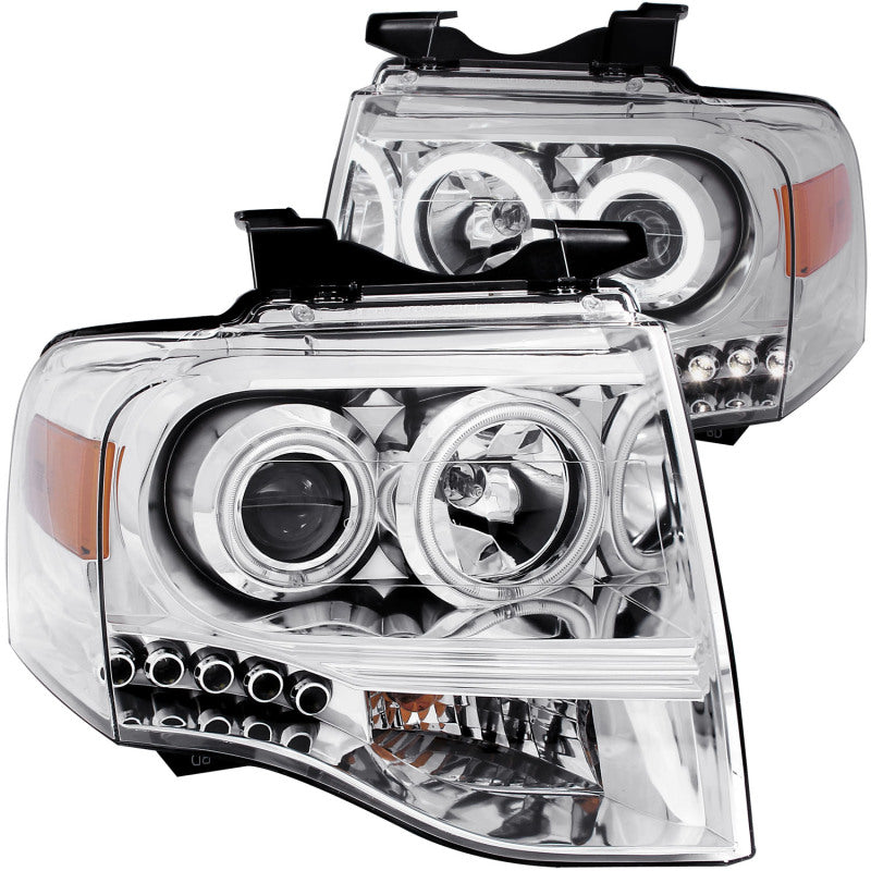 Anzo 2007-2014 Ford Expedition Projector Headlights Chrome 111114 Photo - Primary