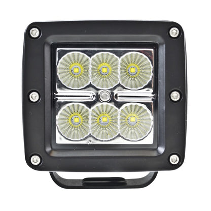 Hella Value Fit 3.1in - 18W Cube Flood Beam - LED Light 357204051 357204051 Photo - Unmounted