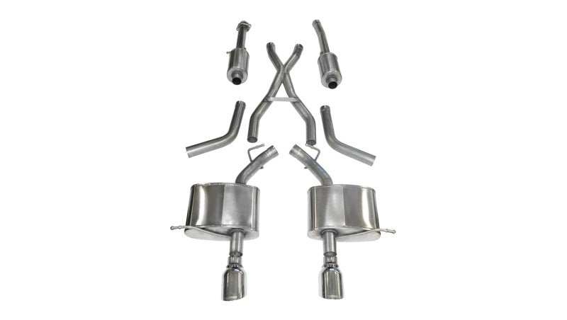 Corsa Performance 11-14 Dodge Durango 5.7L V8 Polished Sport Dual Rear Cat-Back Exhaust 14459 Photo - Primary