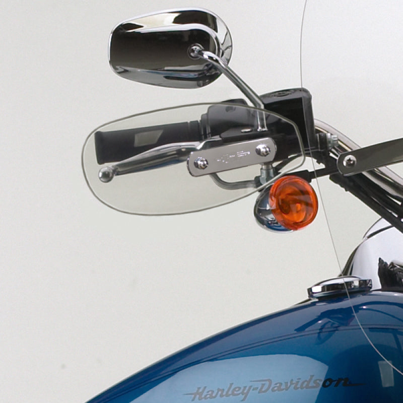 National Cycle 83-03 H/D XL Sportster/70-17 FXD Dyna/87-12 FXS/90-11 Fatboy Hand Deflectors-Lt Tint N5543 N5543 User 1
