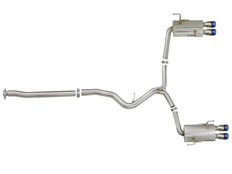 aFe Takeda 3in 304 SS Cat-Back Exhaust System 15-18 Subaru WRX/WRX STI 49-36801-L Photo - Unmounted