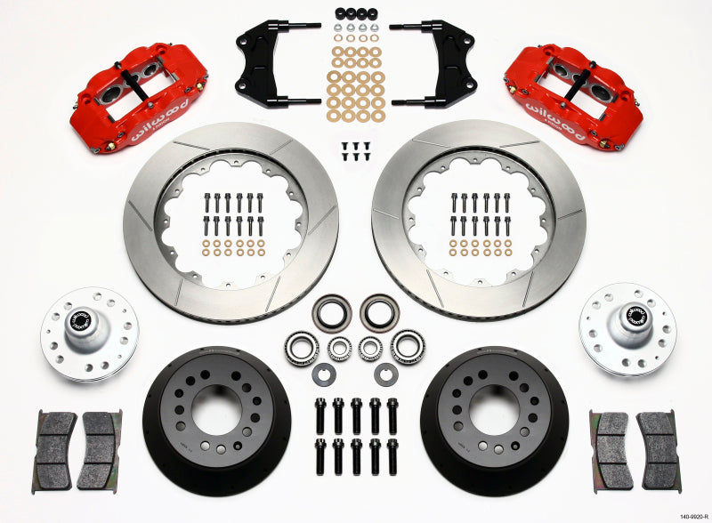 Wilwood Narrow Superlite 6R Front Hub Kit 14.00in Red WWE ProSpindle 140-9920-R 140-9920-R Photo - Primary