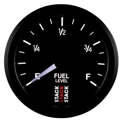 Autometer Stack Instruments 52mm 0-280 Ohm Programmable Pro Stepper Motor Fuel Level Gauge - Black ST3315 ST3315 User 4