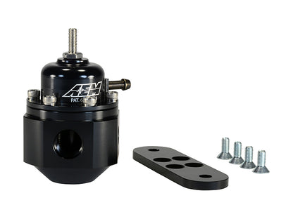 AEM Electronics Universal Fuel Pressure Regulator Black 25-302BK Photo - out of package