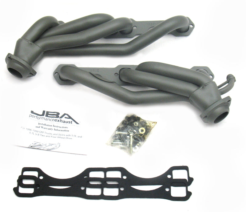 JBA 96-00 GM Truck 5.0L/5.7L SBC w/o A.I.R. 1-1/2in Primary Ti Ctd Cat4Ward Header 1832SJT 1832SJT Photo - Primary