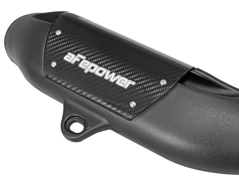 aFe Magnum FORCE Stage-2 Intake Carbon Fiber Trim Piece Fits Intakes 54-76305 Or 54-13032R 54-13032CC 54-13032CC Photo - Mounted