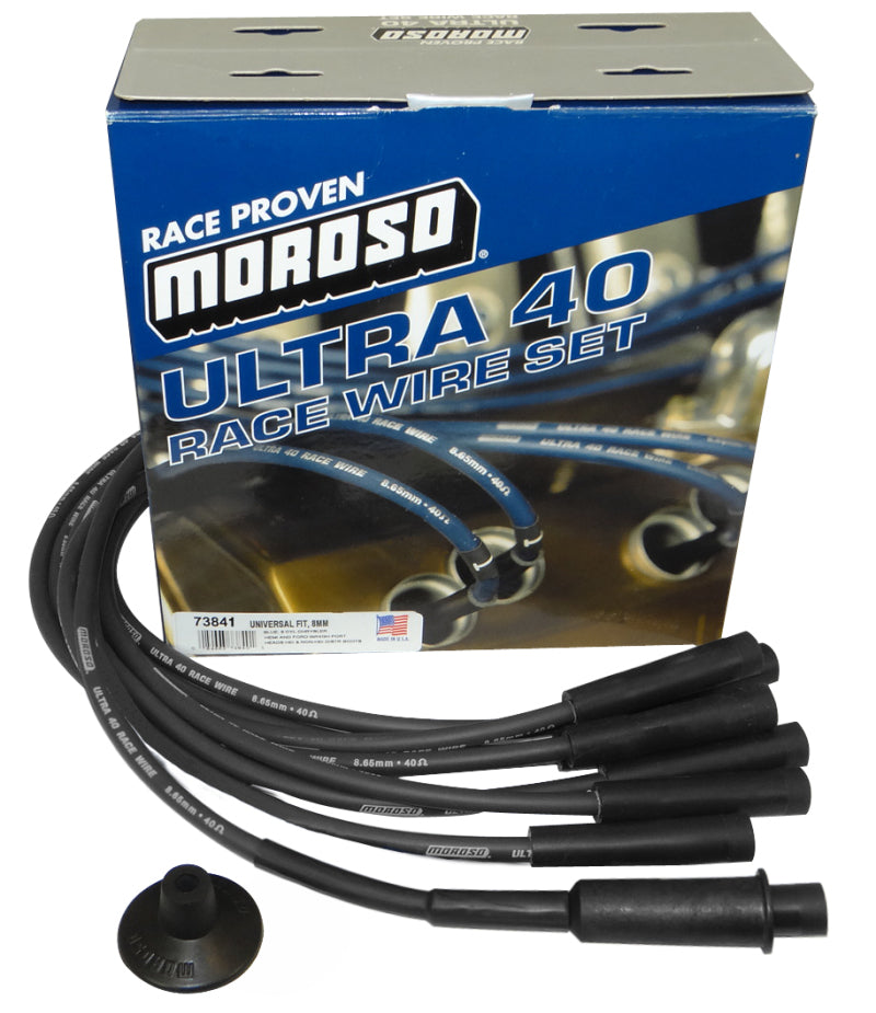 Moroso Ignition Wire Set, Ultra 40, Hemi Straight, Black 73841 Photo - Primary