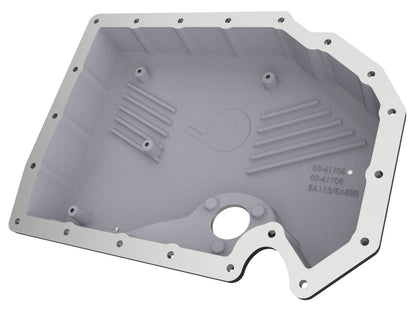aFe 05-19 VW 1.8L/2.0L w/ Oil Sensor Engine Oil Pan Black POWER Street Series w/ Machined Fins 46-71210B 46-71210B Photo - Unmounted