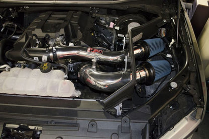 Injen Wrinkle Black Short Ram Intake 2015 Ford F-150 V6 2.7L/3.5L EcoBoost PF9015WB Photo - Mounted