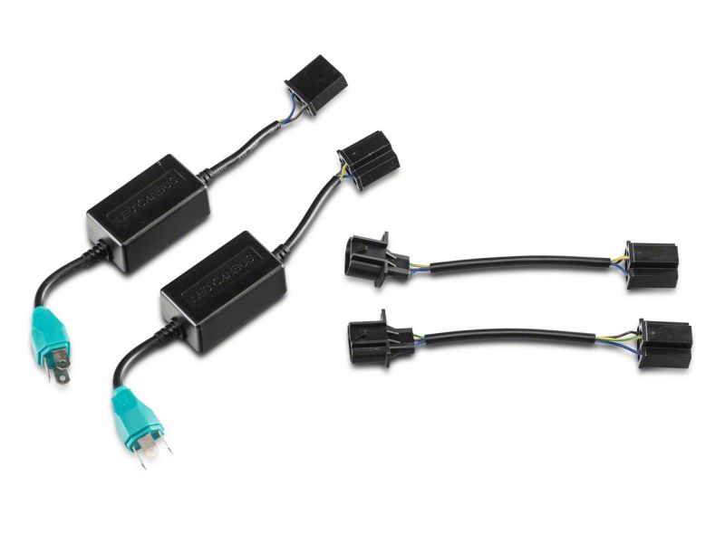 Raxiom 97-18 Jeep Wrangler TJ & JK 6-LED Headlights w/ Partial Halo- Blk Housing (Clear Lens) J135442 J135442 Photo - Close Up