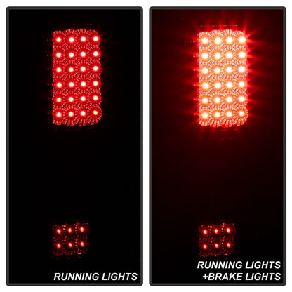 SPYDER Xtune Ford F150 Styleside 04-08 LED Tail Lights Red Clear ALT-ON-FF15004-LED-RC 5034069 5034069 Photo - Unmounted