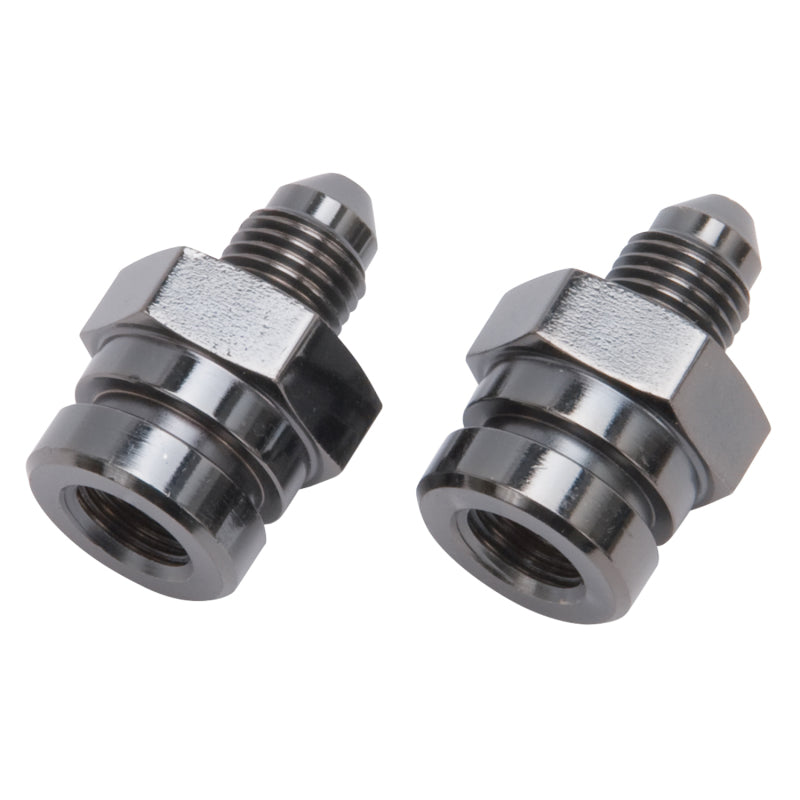 Russell Performance -3 AN SAE Adapter Fitting (2 pcs.) (Black) 641293 641293 Photo - Primary
