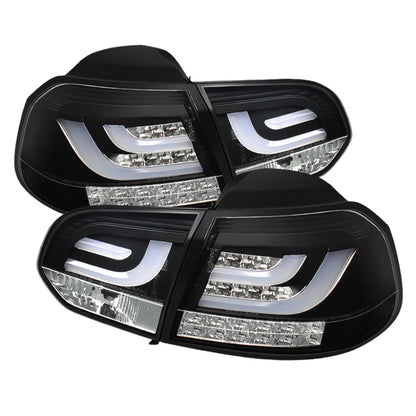 Spyder Volkswagen Golf/GTI 10-13 G2 Type With Light Bar LED Tail Lights Black ALT-YD-VG10-LED-G2-BK 5071767 5071767 Photo - Primary