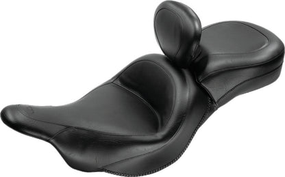 Mustang Motorcycle Mustang 09-21 Kawasaki Vulcan 1700 Voyager, Nomad Touring 1PC Seat w/Driver Backrest - Black 79631 79631 Photo - Primary