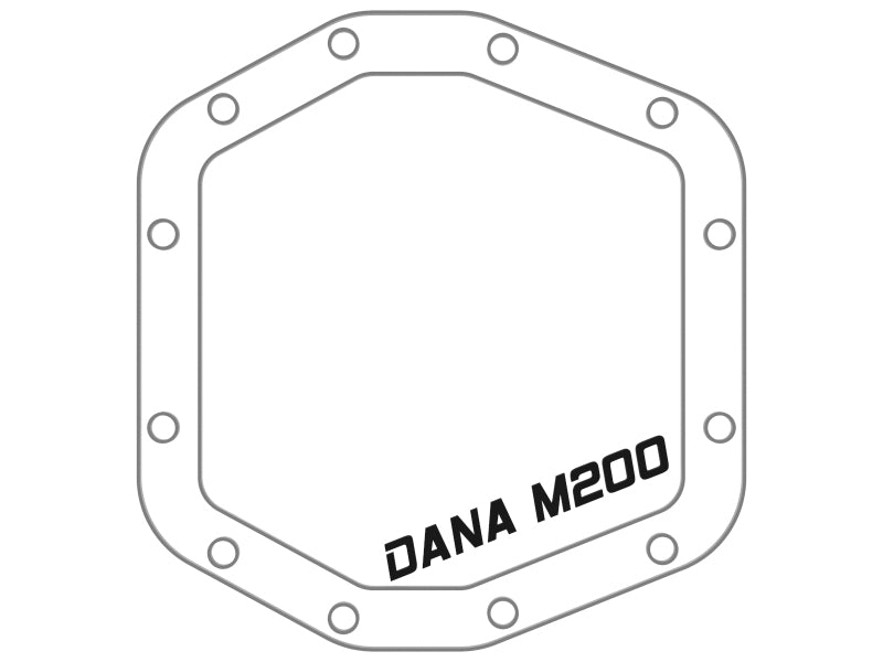 aFe Power Street Series Rear Differential Cover Raw w/Machined Fins 18-21 Jeep Wrangler JL Dana M200 46-71090A 46-71090A Technical Drawing