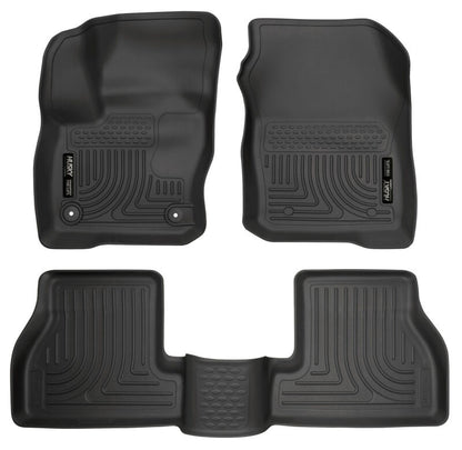 Husky Liners 2016 Ford Focus Weatherbeater Front and 2nd Seat Floor Liners - Black 99771 Photo - Primary