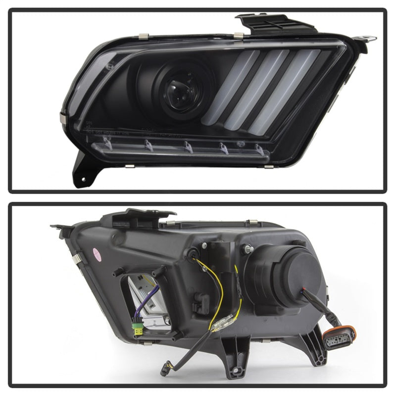 Spyder 13-14 Ford Mustang (HID Only) Projector Headlights w/Turn Signals - Blk PRO-YD-FM13HID-BK 5085559 5085559 Photo - Unmounted