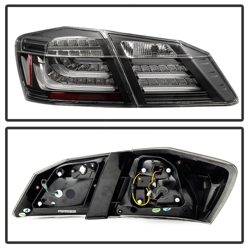 Spyder Honda Accord 2013-2015 4DR LED Tail Lights - Black ALT-YD-HA13LED-LED-BK 5082053 5082053 Photo - Unmounted