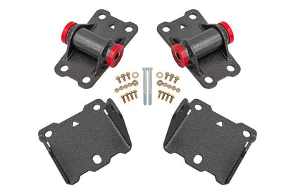 BMR Suspension BMR 78-87 G-Body Motor Mount Kit Upper & Lower Poly - Black Hammertone MM460H MM460H User 1