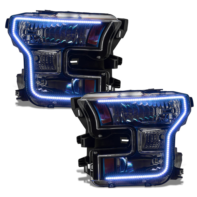 ORACLE Lighting Oracle 15-17 Ford F-150 Dynamic RGB+A Pre-Assembled Headlights Halogen - Black Edition - ColorSHIFT 8201-332 8201-332 User 1