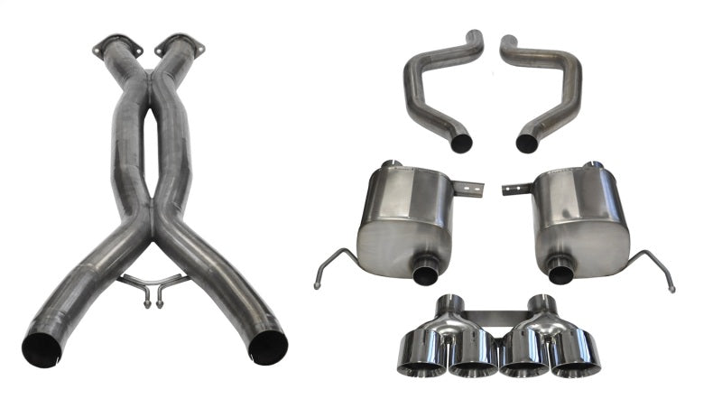 Corsa Performance 2.75" Dual Rear Exit Cat-Back Exhaust System with Quad 4.5" Tips 14766CB Photo - Primary