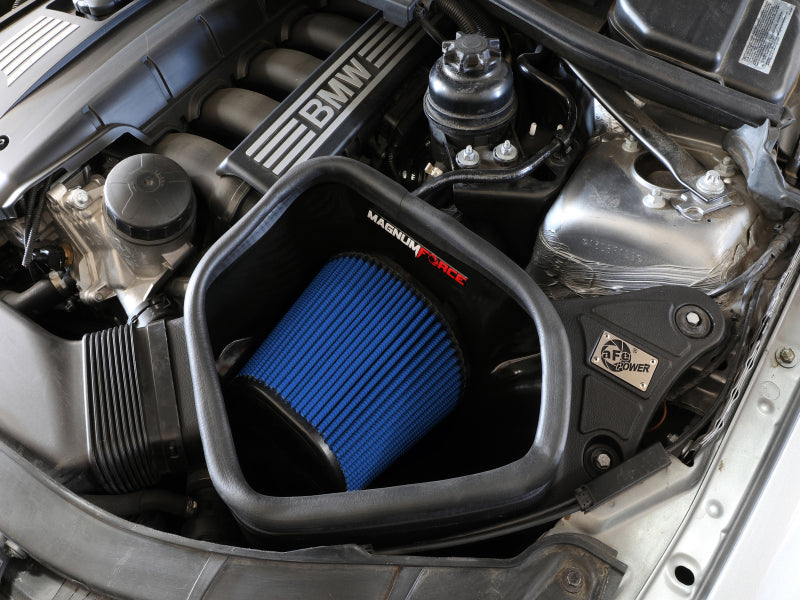 aFe POWER Magnum FORCE Stage-2 Pro 5R Cold Air Intake System 06-13 BMW 3 Series L6-3.0L Non Turbo 54-13053R 54-13053R Photo - Mounted