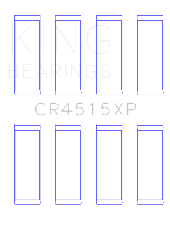 King Engine Bearings King Ford/Mazda 2.0L Duratec (Size STD) Tri-Metal Copper-Lead Nickel Performance Rod Bearing Set CR4515XP CR4515XP Photo - Primary