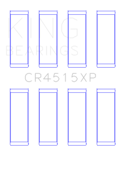 King Engine Bearings King Ford/Mazda 2.0L Duratec (Size STD) Tri-Metal Copper-Lead Nickel Performance Rod Bearing Set CR4515XP CR4515XP Photo - Primary
