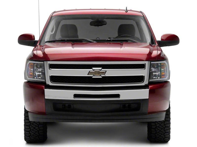 Raxiom 07-13 Chevrolet Silverado 1500 Axial Headlights w/ SEQL LED Bar- Blk Housing (Clear Lens) S138004 S138004 Photo - Close Up