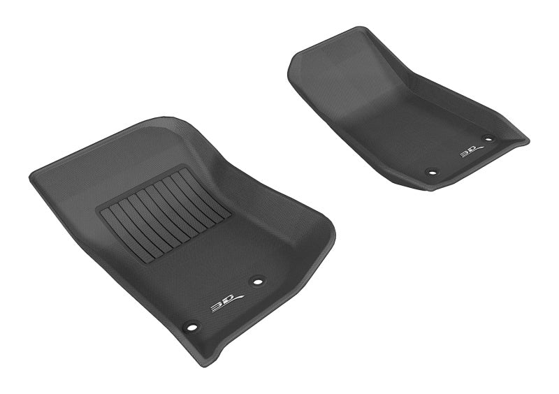 3D MAXpider 2014-2018 Jeep Wrangler JK 2-Door/Unlimited Kagu 1st Row Floormat - Black L1JP01111509 L1JP01111509 Photo - Primary
