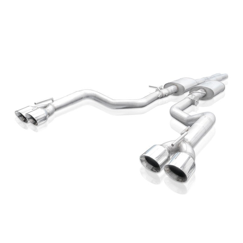 Stainless Works 15-19 Dodge Challenger 6.2L/6.4L Hemi 3in Redline Catback X-Pipe w/4in Quad Tips CHAL16CBR4 CHAL16CBR4 Photo - Primary