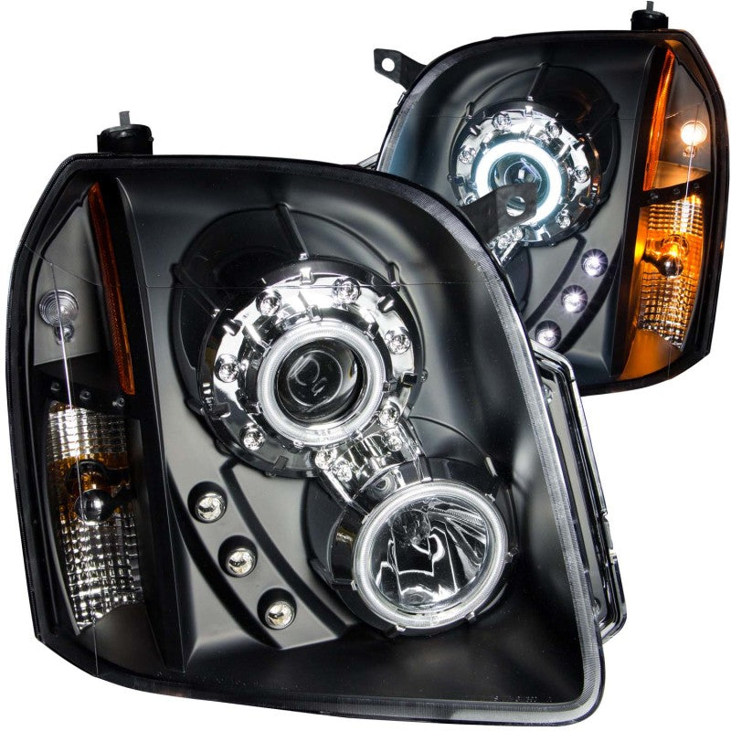 Anzo 2007-2014 Gmc Yukon Projector Headlights w/ Halo Black (CCFL) 111148 Photo - Primary