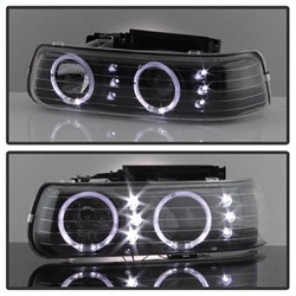 SPYDER xTune Chevy Silverado 1500/2500 99-02 Bumper Projector Headlights - LED - Black PRO-JH-CSIL99-SET-BK 9036781 9036781 Photo - Unmounted