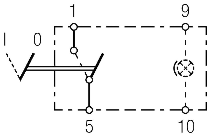 Hella Switch Rocker Spst W/ Loc Light 007832011 007832011 Technical Drawing
