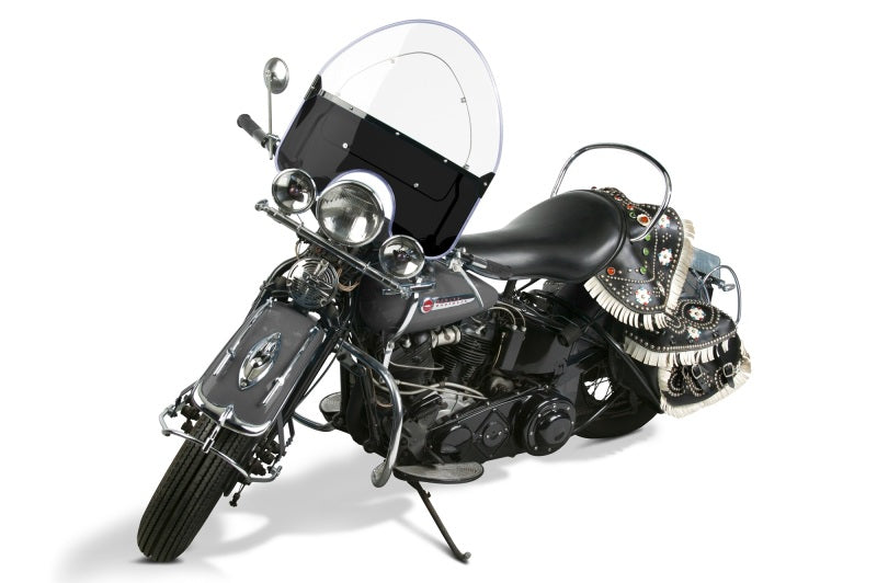 National Cycle 36-47 Harley Davidson Knucklehead/1948 PanHead Vintage Round Top Windshield-Black N2203 N2203 User 1