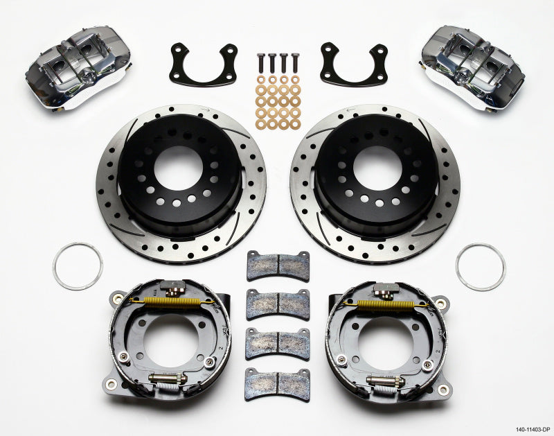 Wilwood Dynapro Low-Profile 11.00in P-Brake Kit Drill-Pol Small Ford 2.50in Offset 140-11403-DP 140-11403-DP Photo - Primary